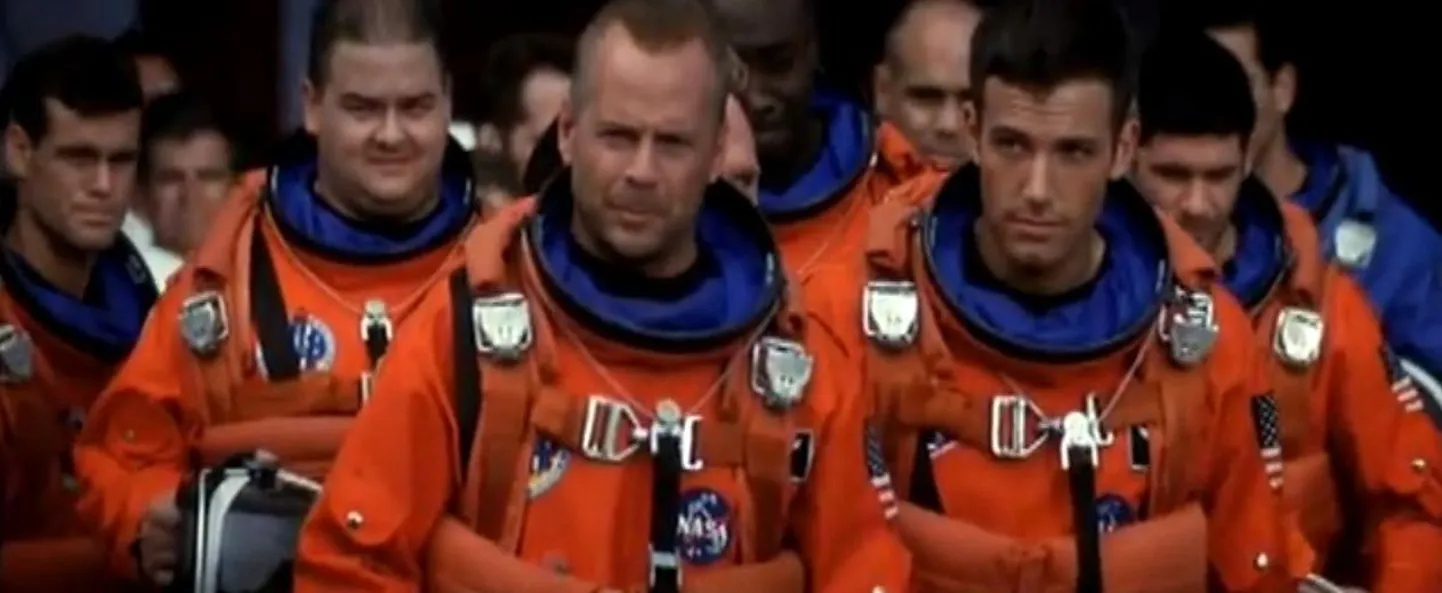 Kaader filmist «Armageddon». Esiplaanil Bruce Willis