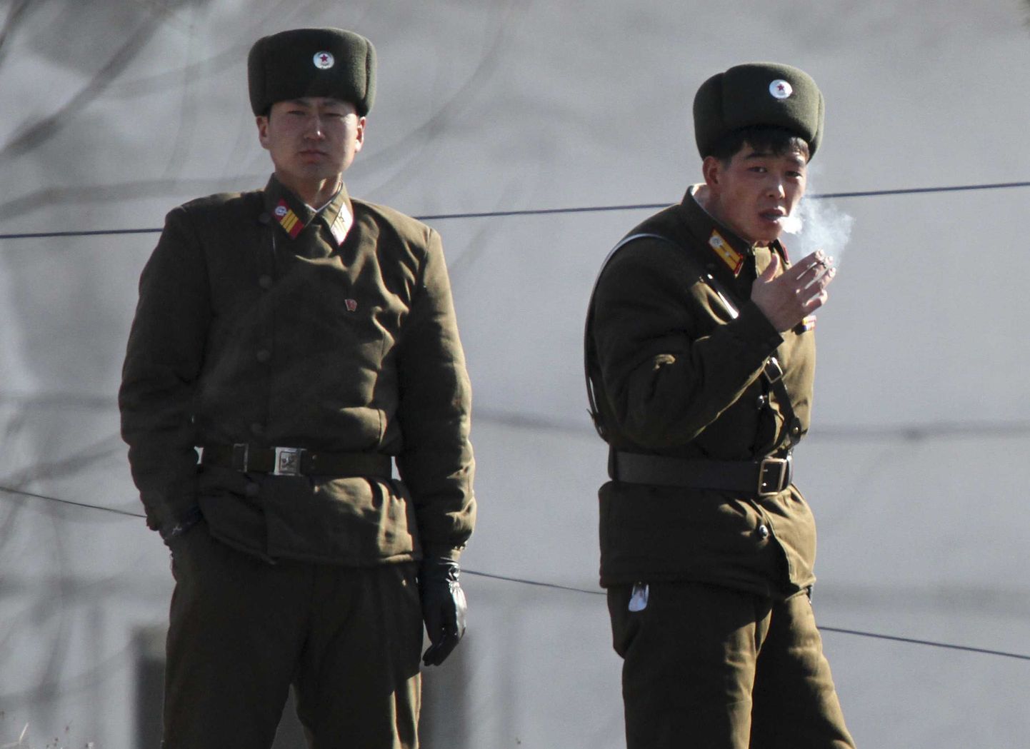 Põhja-Korea sõdurid.