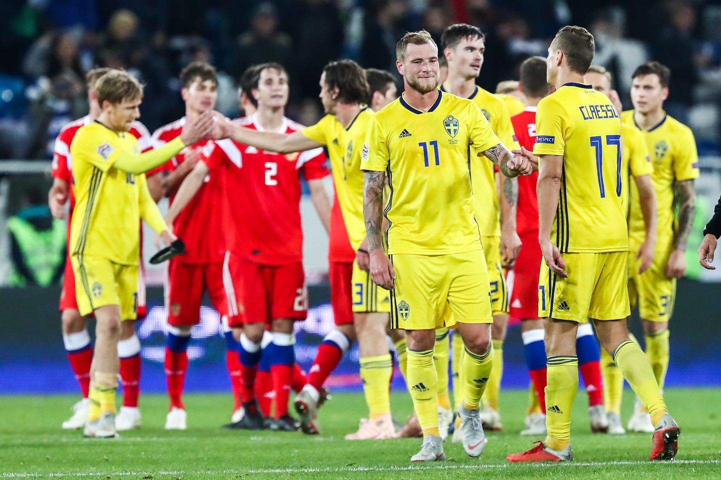 Россия и Швеция сыграли вничью.