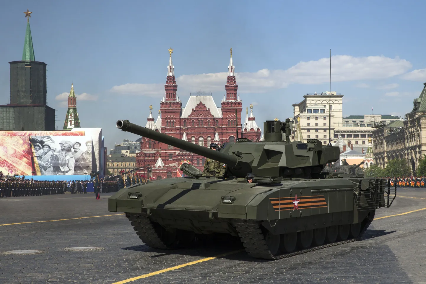 Vene T-14 Armata tank sel aastal Moskvas võidupüha paraadil.
