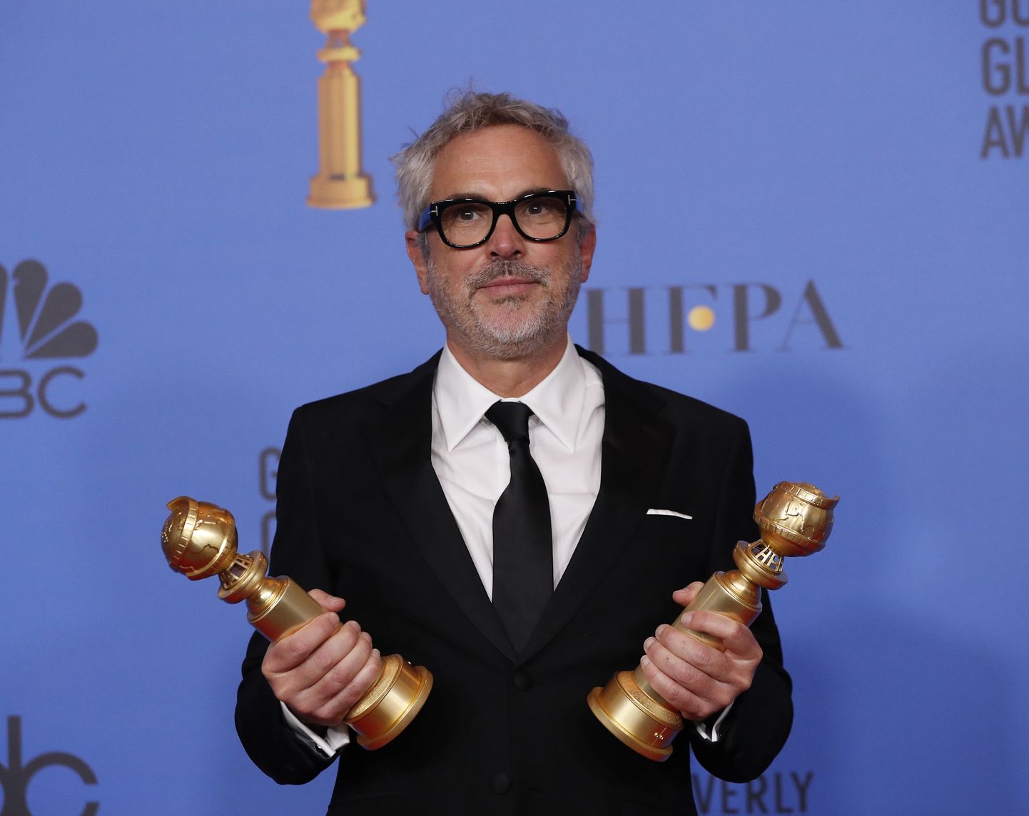 Mehhiko filmirežissöör Alfonso Cuarón pühapäeval California osariigis Beverly Hillsis USA parimate filmi- ja teleauhindade auhinnagalal.