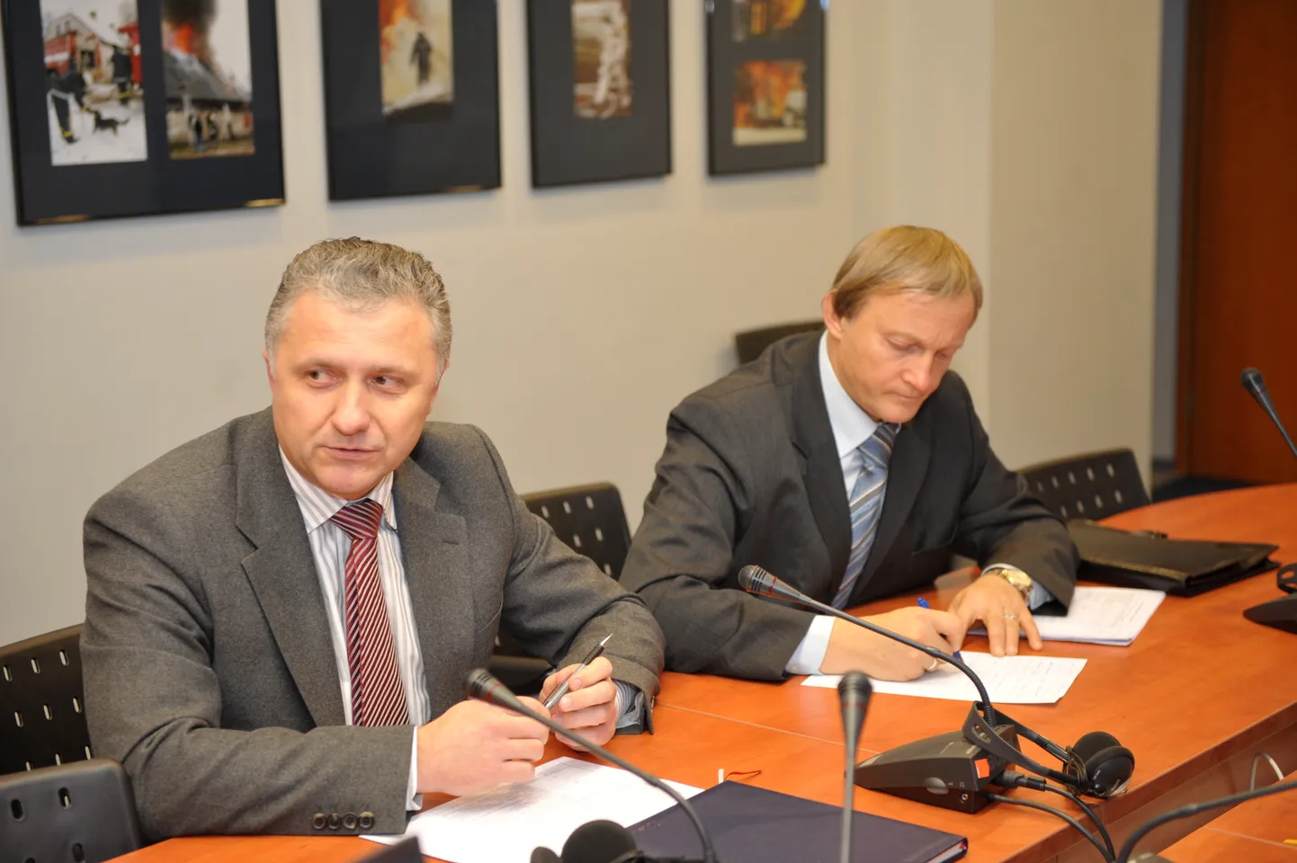 Aigars Meļko (no kreisās) un Ivars Liuziniks.