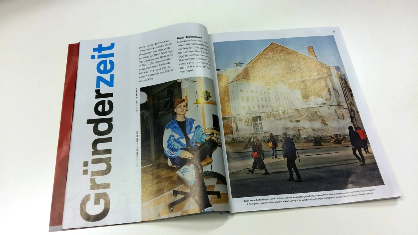 Artikkel ajakirjas Lufthansa magazin.
