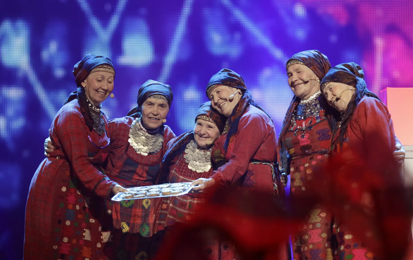 Vene kollektiiv Buranovski Vanaemad 2012. aasta Eurovisiooni lauluvõistlusel Bakuus.