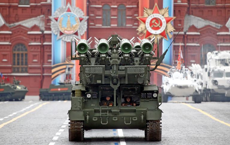 Raketisüsteem Buk-M2 Moskvas võidupüha paraadil. Foto: Maksim Šemetov / Reuters / Scanpix. 