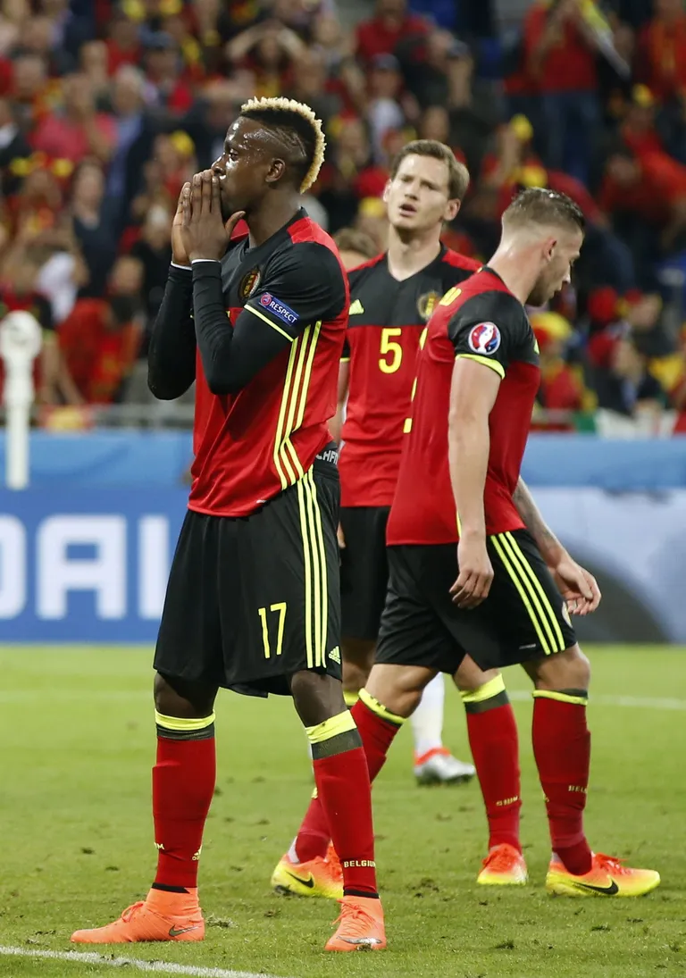 Pettunud Belgia koondislased. Foto: