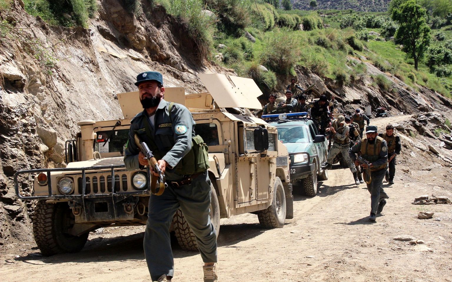 Afganistani julgeolekujõud.