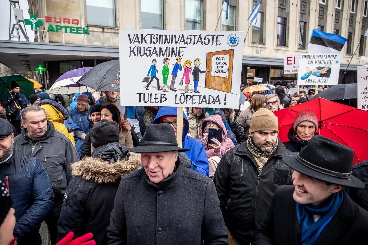 Mart ja Martin Helme laupäevasel meeleavaldusel.