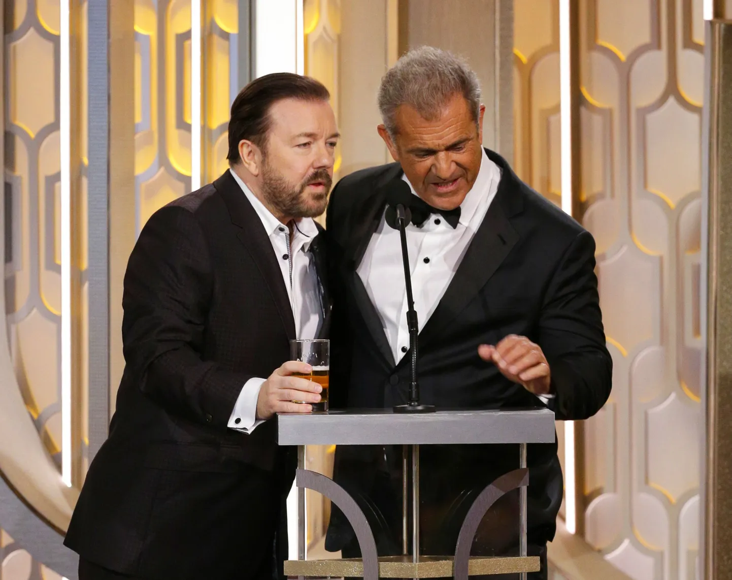 Ricky Gervais, Mel Gibson