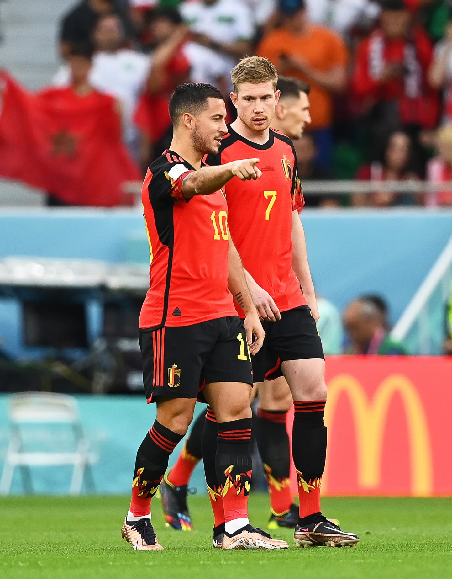 Eden Hazard (vasakul) koos Kevin De Bruyne'iga.