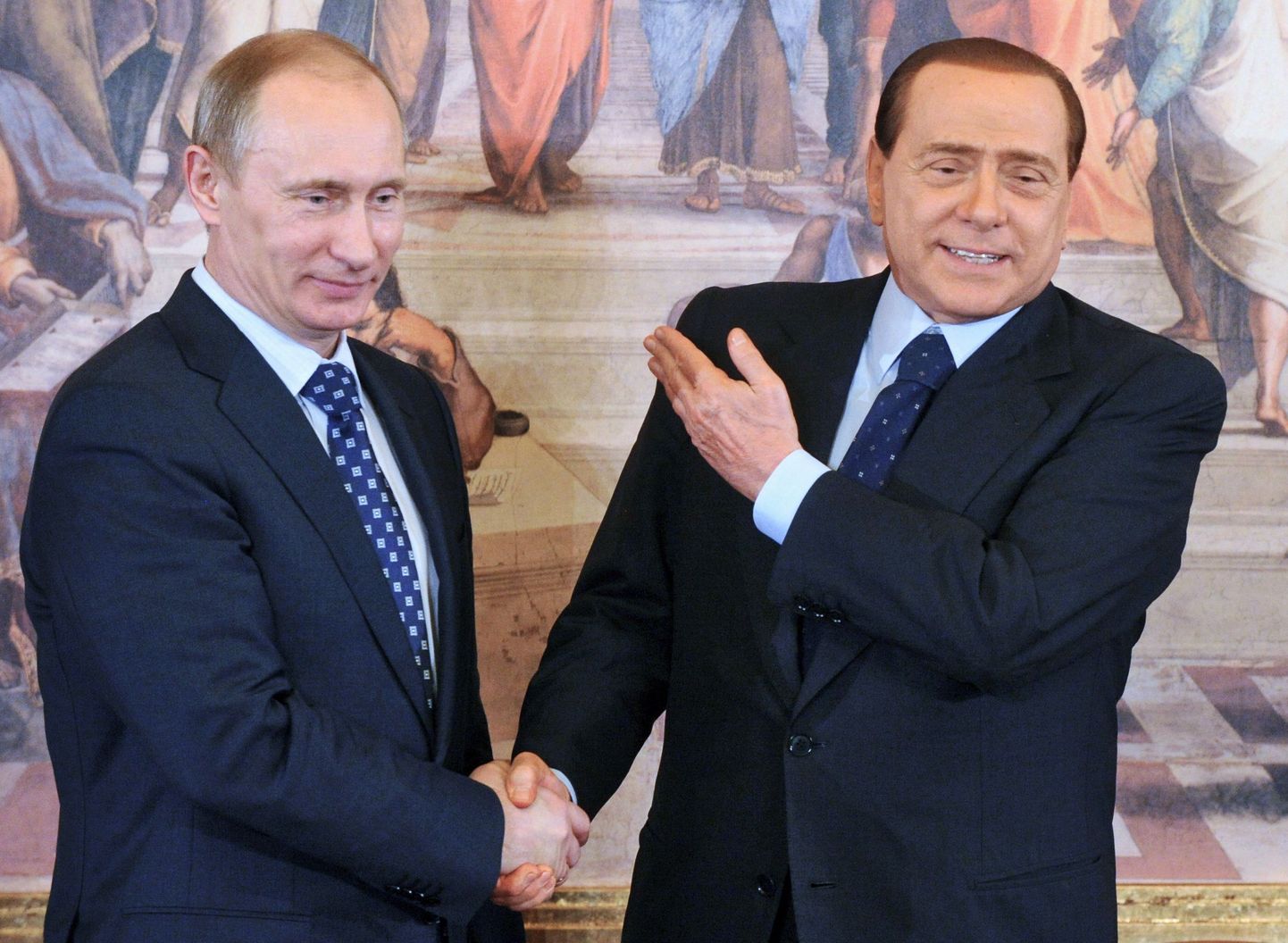 Vladimir Putin ja Silvio Berlusconi