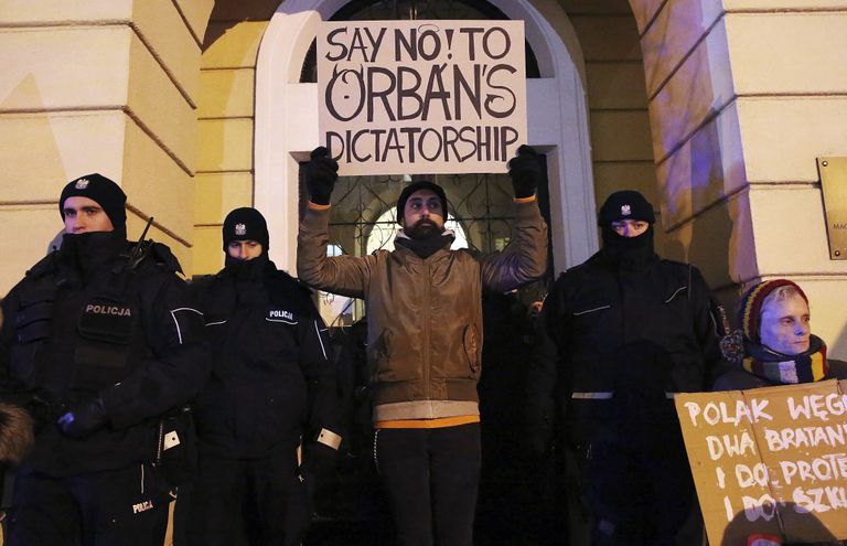 Mullu detsembris Budapestis toimunud Viktor Orbani valitsuse vastane meeleavaldus.