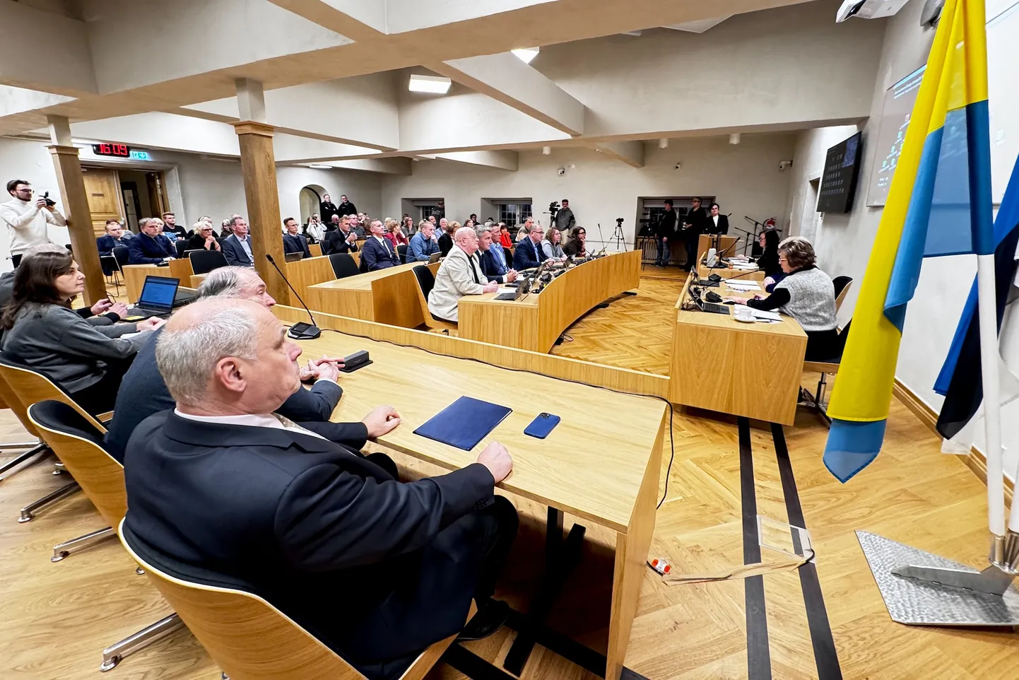 Заседание Нарвского горсобрания.