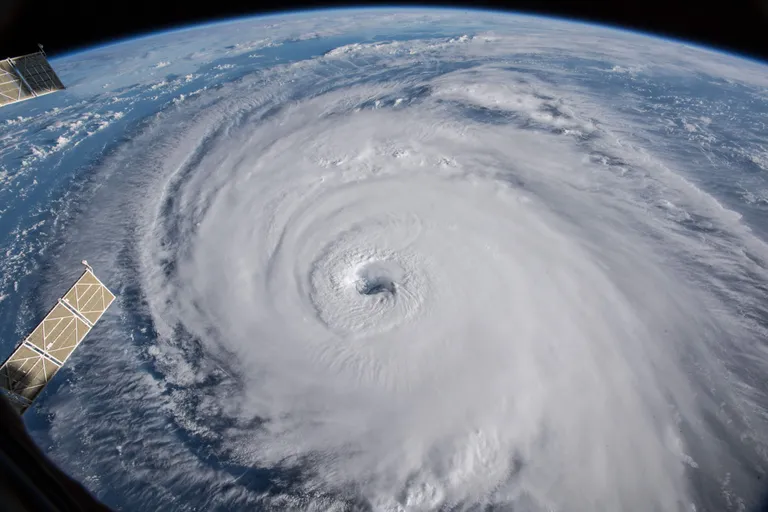 Orkaan Florence jäädvustatuna Rahvusvahelisest Kosmosejaamast