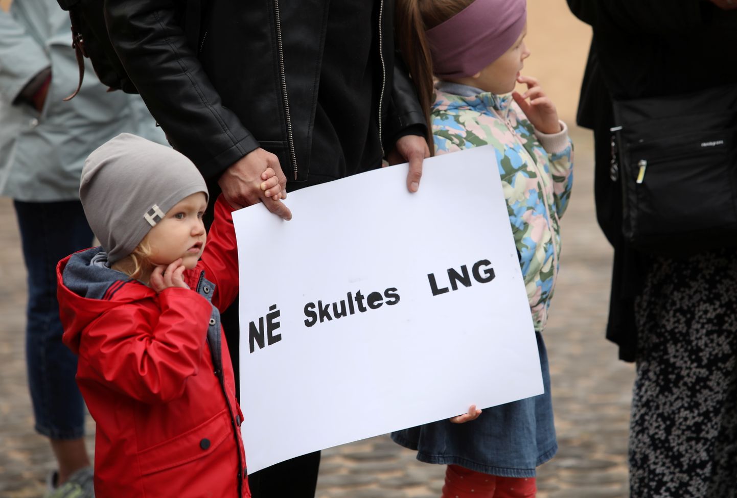 Piekrastes vides aizsardzības biedrības rīkotā protesta akcija pret Skultes LNG termināli