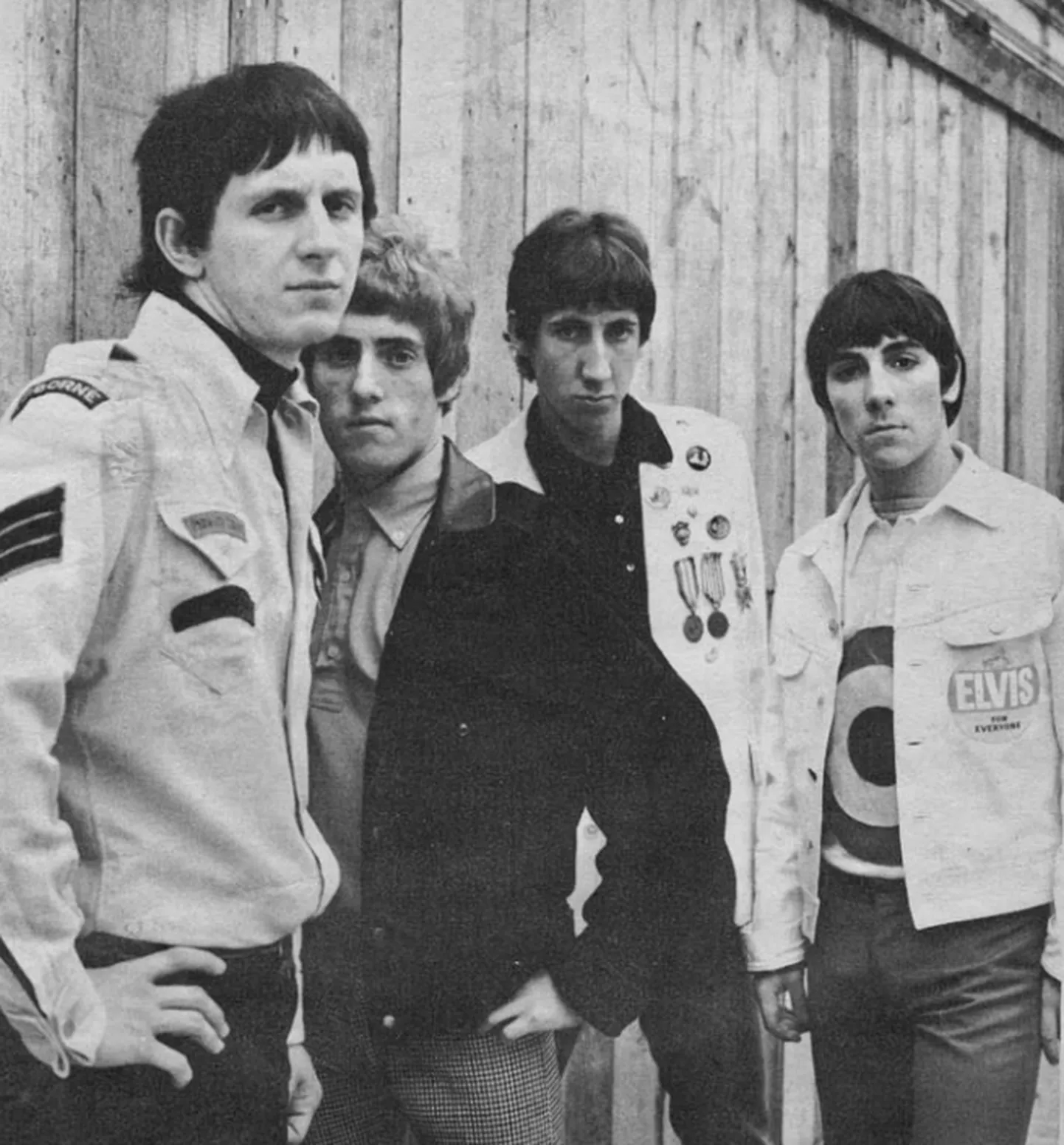 Üks Shel Talmy edulugusid: The Who. Fotol The Who 1965. aastal, kui ilmus nende debüütalbum «My Generation». Vasakult John Entwistle, Roger Daltrey, Pete Townshend ja Keith Moon.