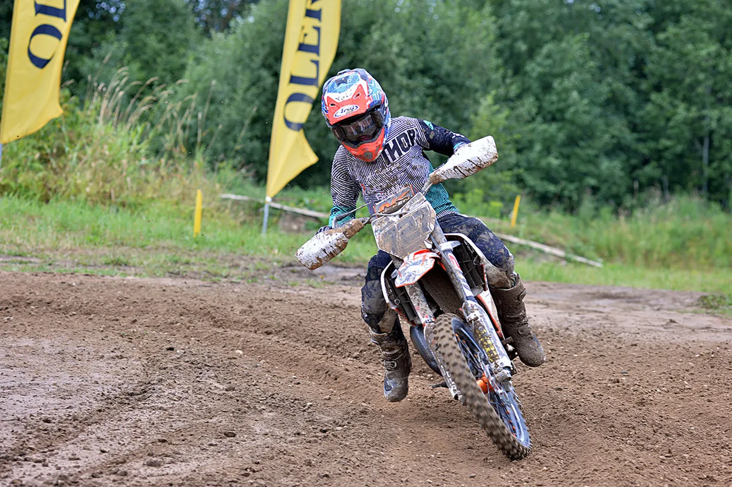 Mark Peterson võitis 85cc klassi sõidu.