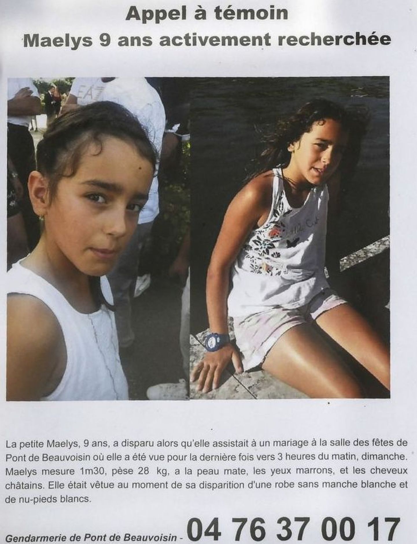 Prantsusmaal otsitakse üheksa-aastast Maelys de Araujot