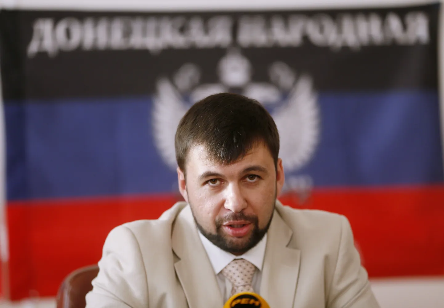 Separatistide üks liidreid Deniss Pušilin.