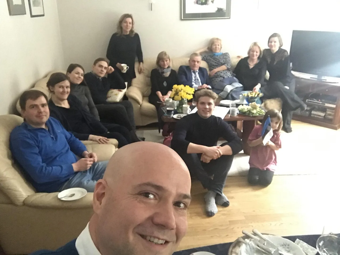 David O`Brock koos perega üheaegselt abikaasa tädi ja Eesti vabariigi sünnipäeva tähistamas.
