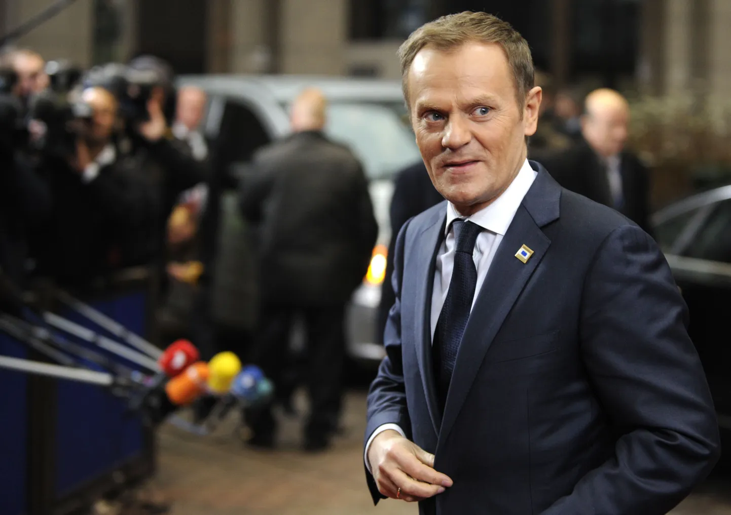 Poola peaminister Donald Tusk eile Brüsselis.
