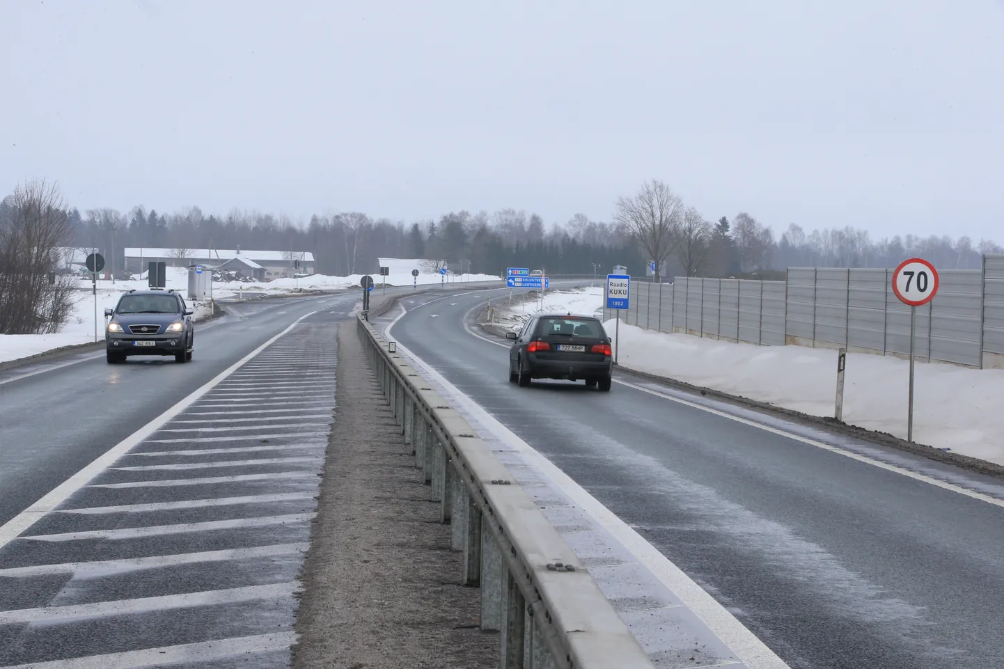Tallinna-Tartu maantee. Foto on illustratiivne.