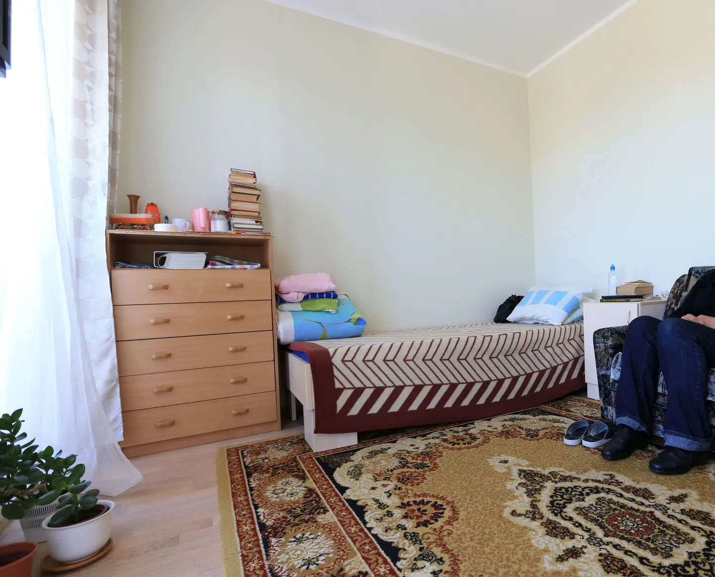 S.V. kiidab oma uut kodu. Eelmises elamises, Koluvere hooldekodus elatud aega ei taha ta meenutada. Nii jättiski S.V. halvad mälestused Koluverre ja võttis sealt kaasa toataimed. Naise väga puhta toa seina kaunistab tema enda tehtud joonistus ühest oma lemmikmultikast.
