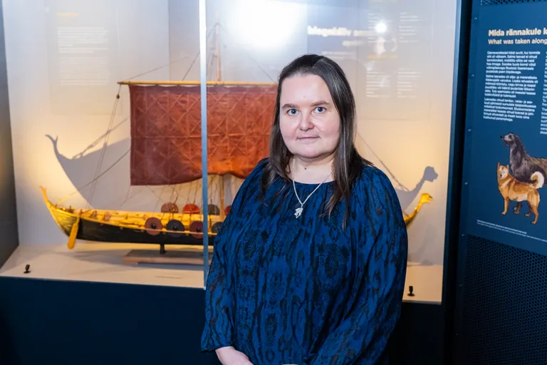 Näituse kuraator Marge Konsa.