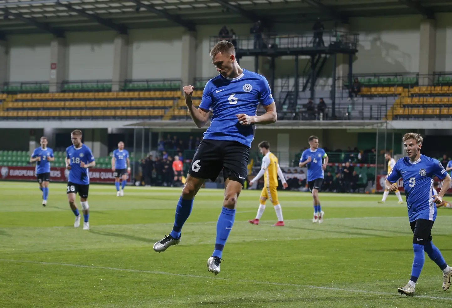 Igaunijas izlases futbolisti.