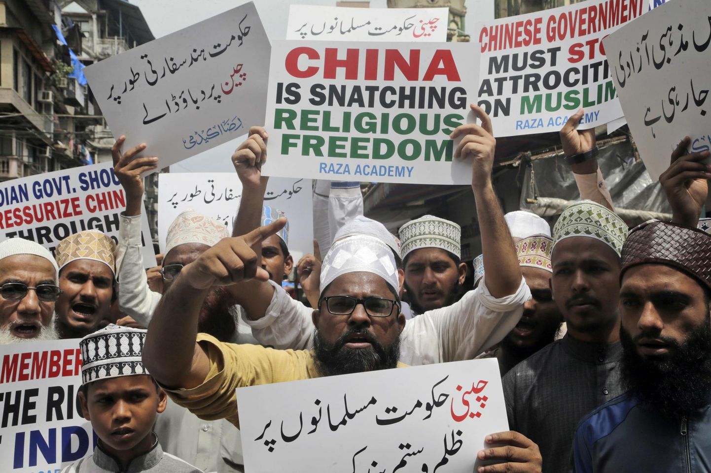 India moslemid nõudsid septembris Mumbais Hiina võimudelt vangistatud uiguuride vabastamist.