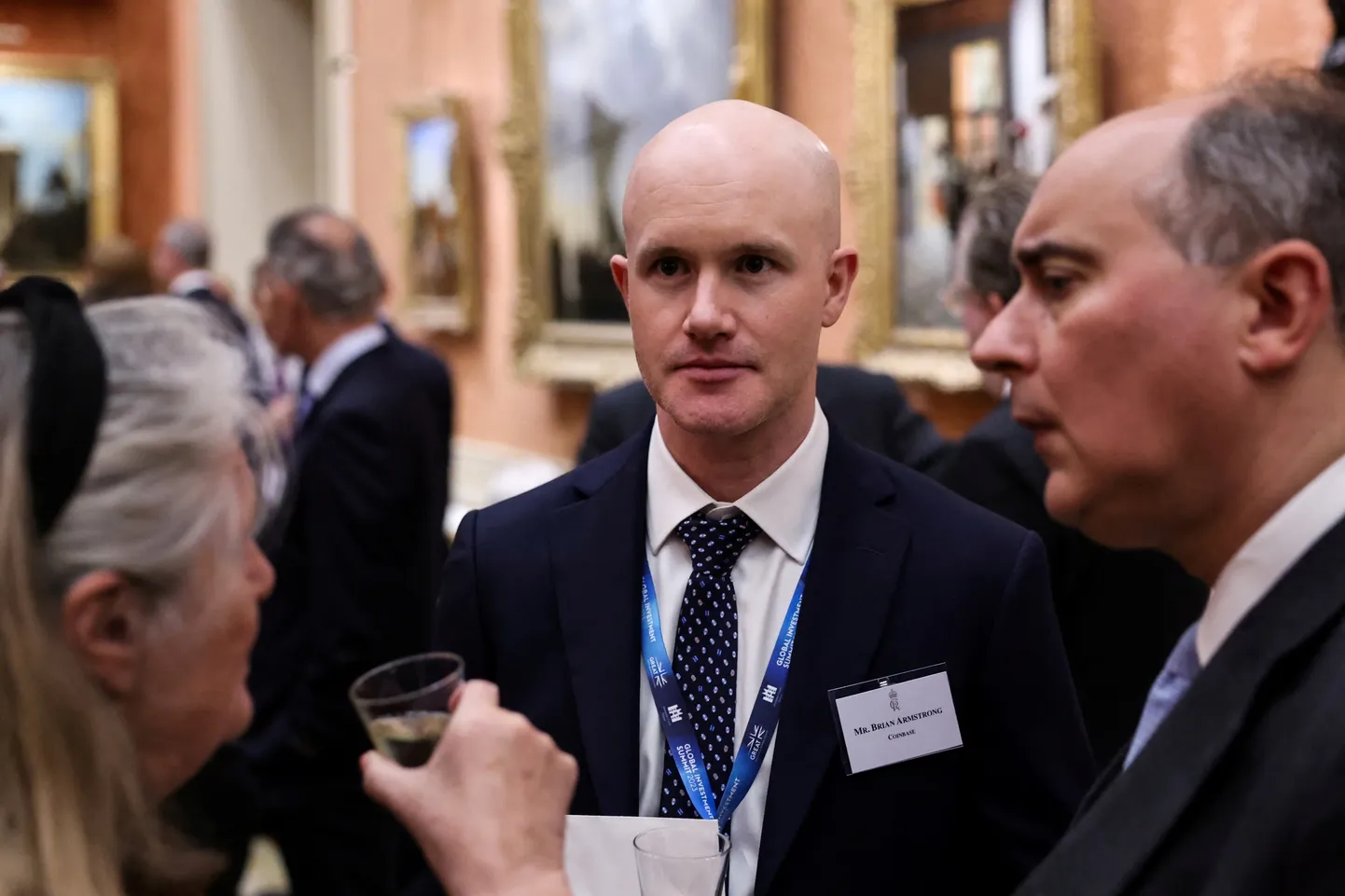 Arhiivifoto: Coinbase'i juht Armstrong osalemas 27. novembril 2023 Londonis investeerimissummiti vastuvõtul.
