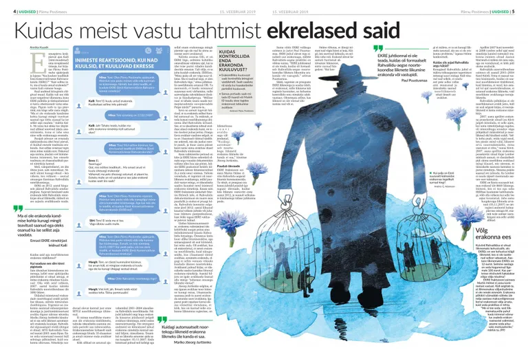 Pärnu Postimehes mullu 15. veebruaril ilmunud lugu “Kuidas meist vastu tahtmist ekrelased said” tõi võidu nii kirjutajale kui kujundajatele.