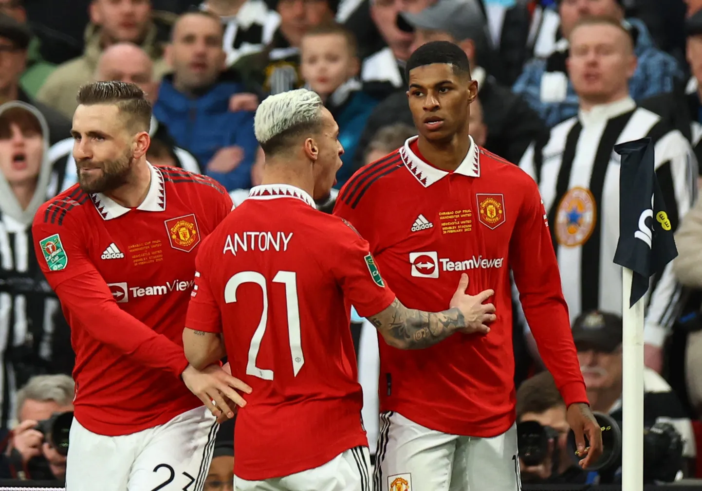 Luke Shaw, Antony ja Marcus Rashford – kui Manchester Unitedi soov täitub, ei jätka ükski neist tuleval hooajal klubis.