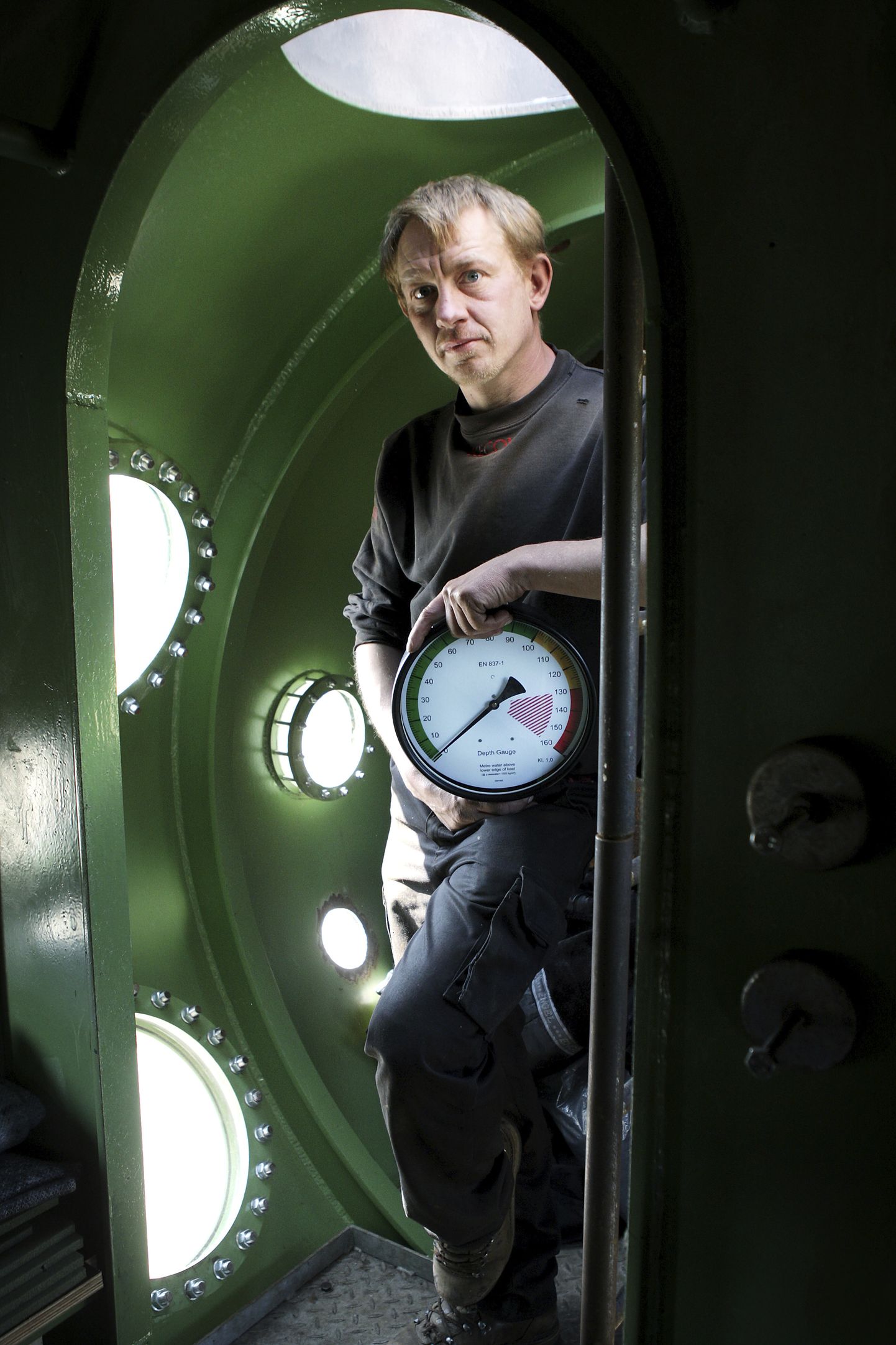 Peter Madsen 2008. aastal oma allveelaevas.