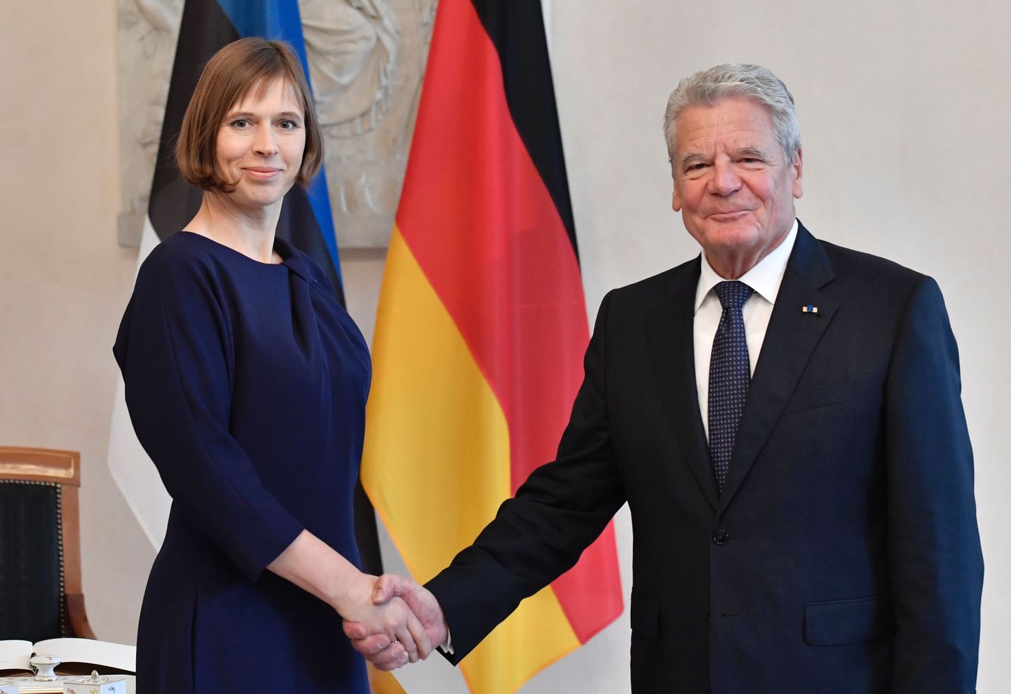 Kersti Kaljulaid ja Joachim Gauck kohtumisel Berliinis.