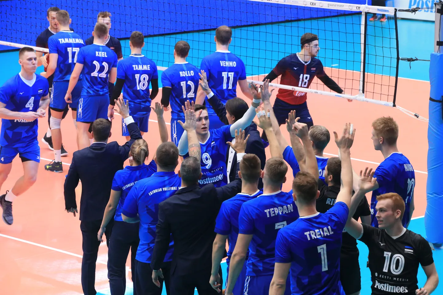 Eesti meeste võrkpallikoondis.