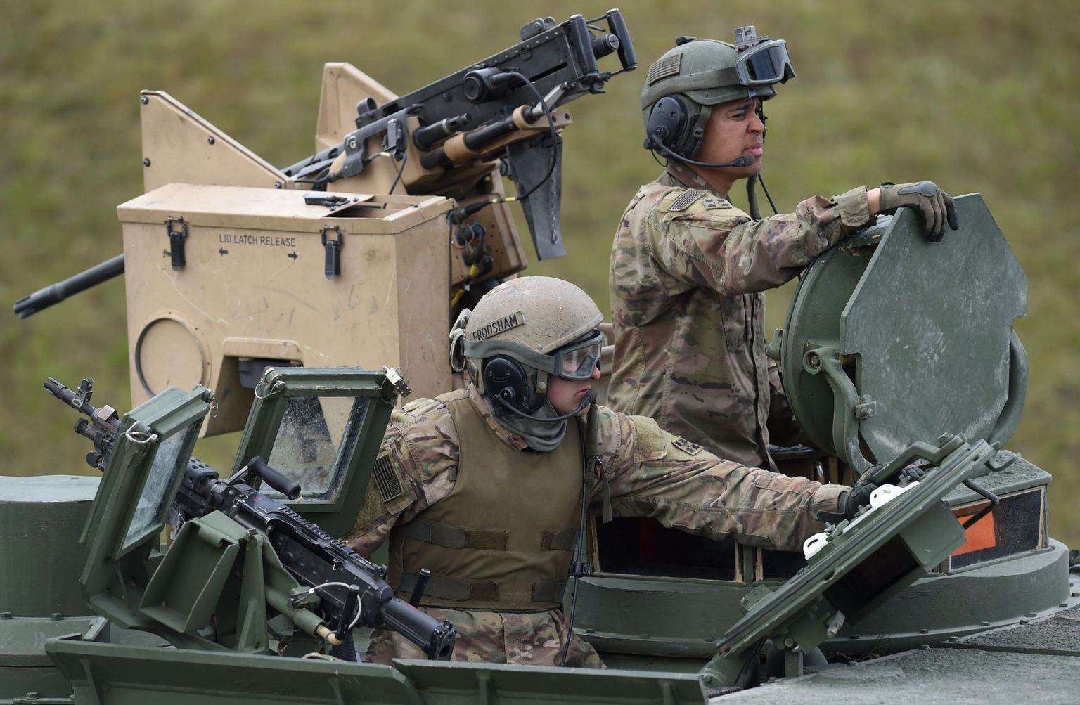 USA sõdurid 2017. aastal õppusel Saksamaal Grafenwöhri lähedal. 