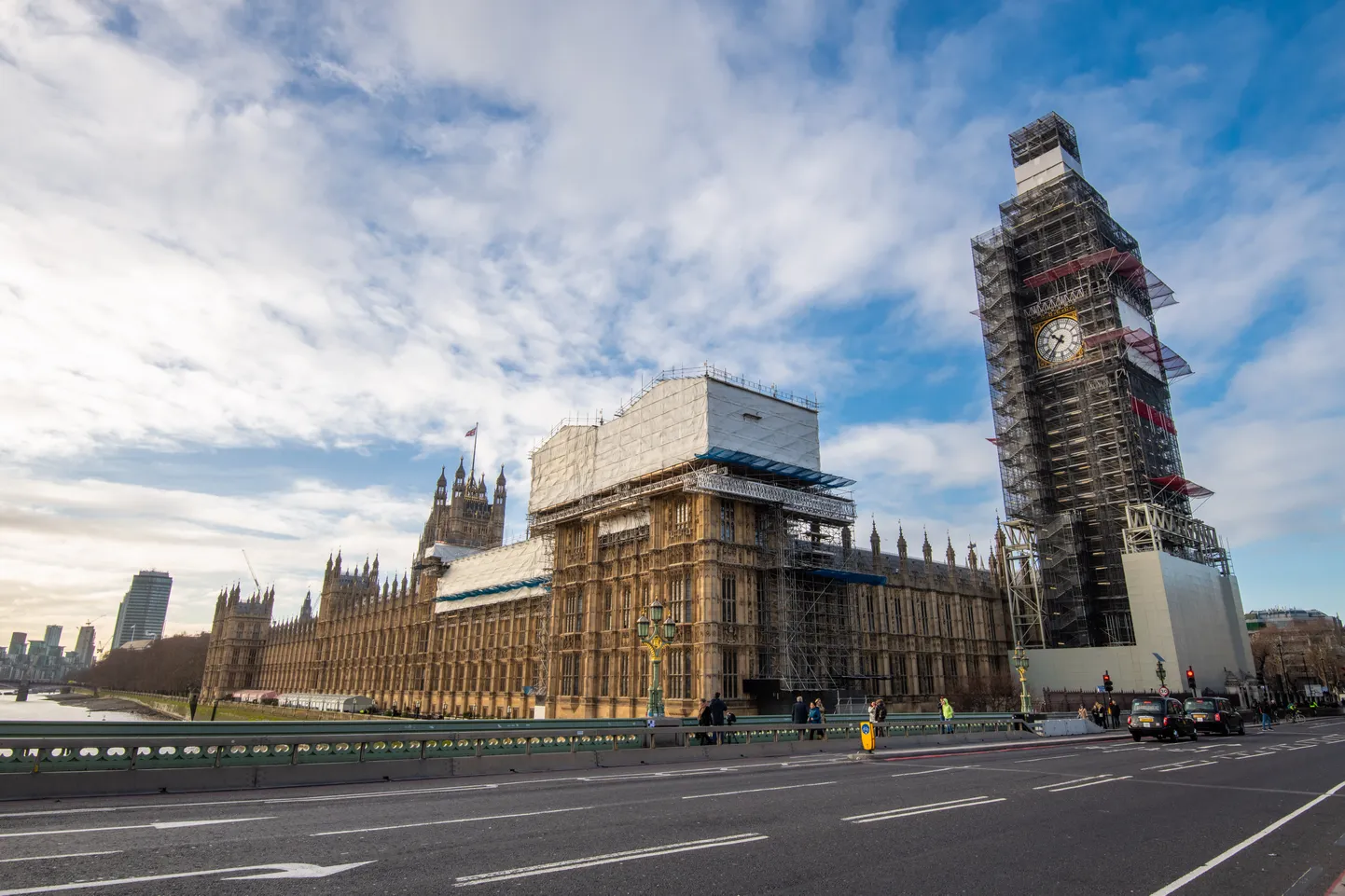 Westminsteri palee renoveerimistööd Londonis.