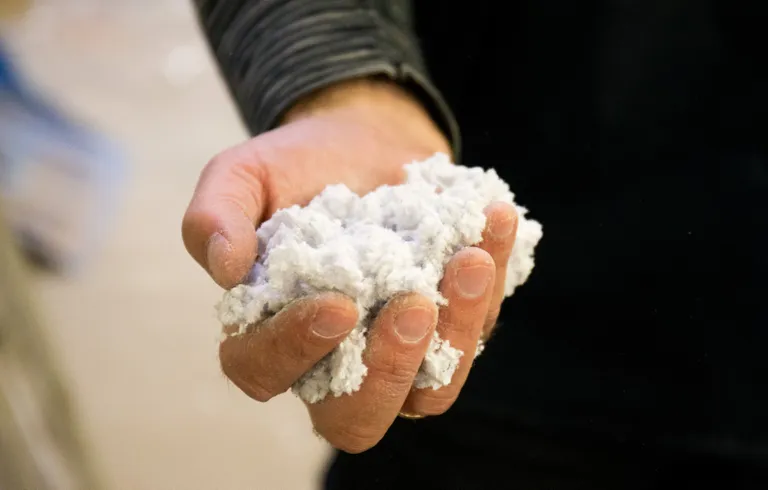 Not snow. Paper mulch! Photo: Liis Treimann