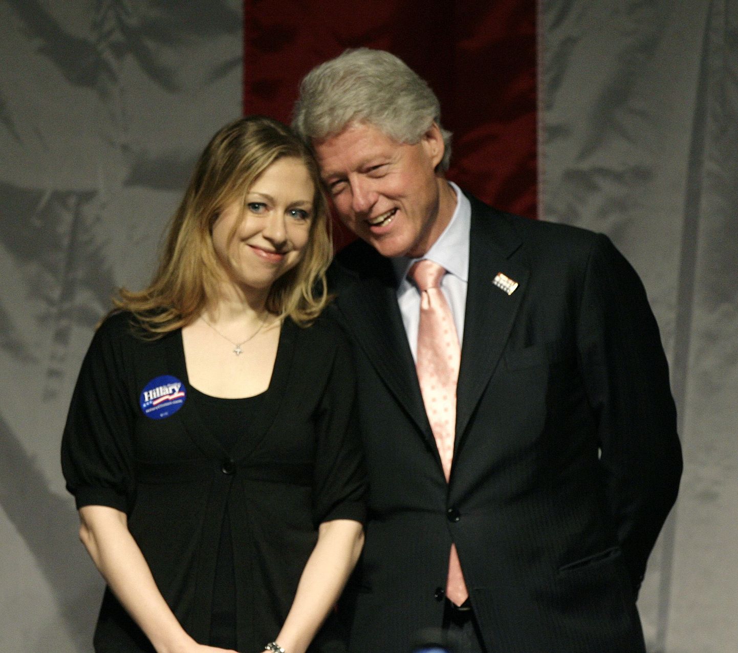 Bill Clinton koos tütre, Chelsea Clintoniga.