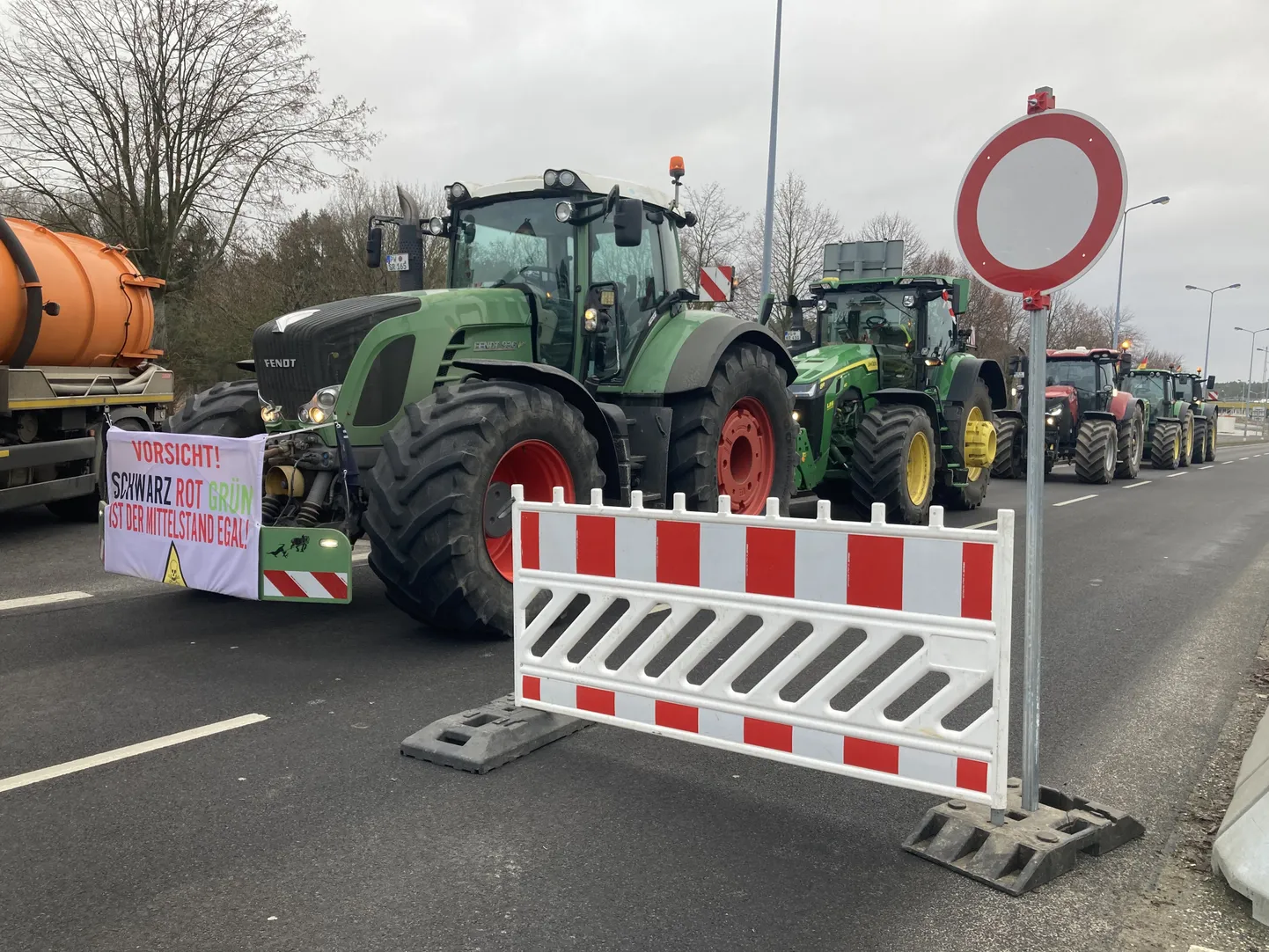 Polijas lauksaimnieku protests.