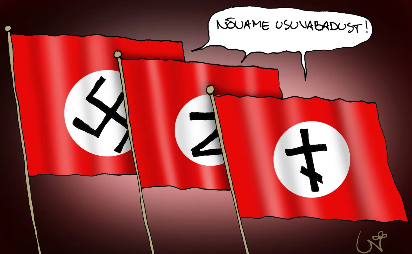 Urmas Nemvalts joonistab.