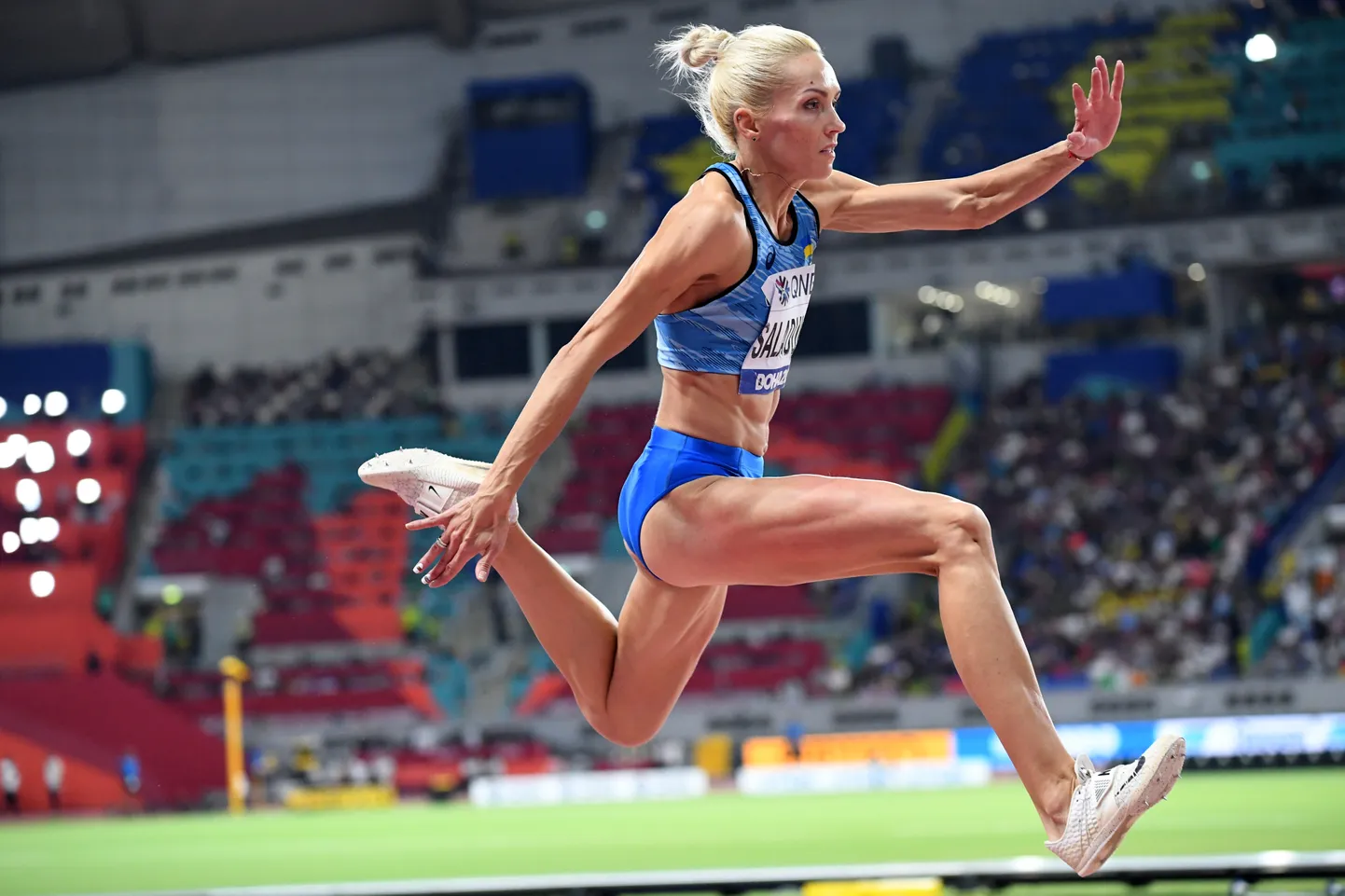 Olga Saladuhha 2019. aasta Doha maailmameistrivõistlustel.