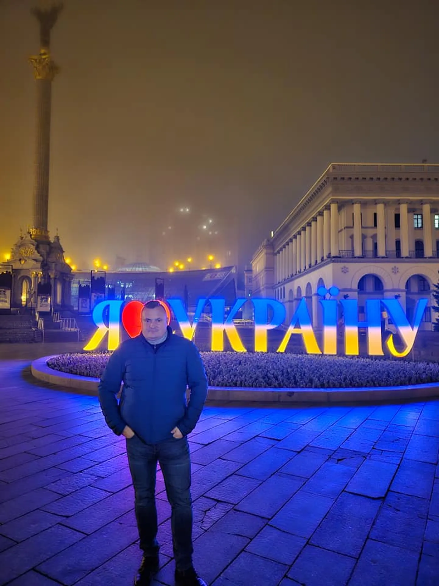 Житель Тарту Каспар в Украине.