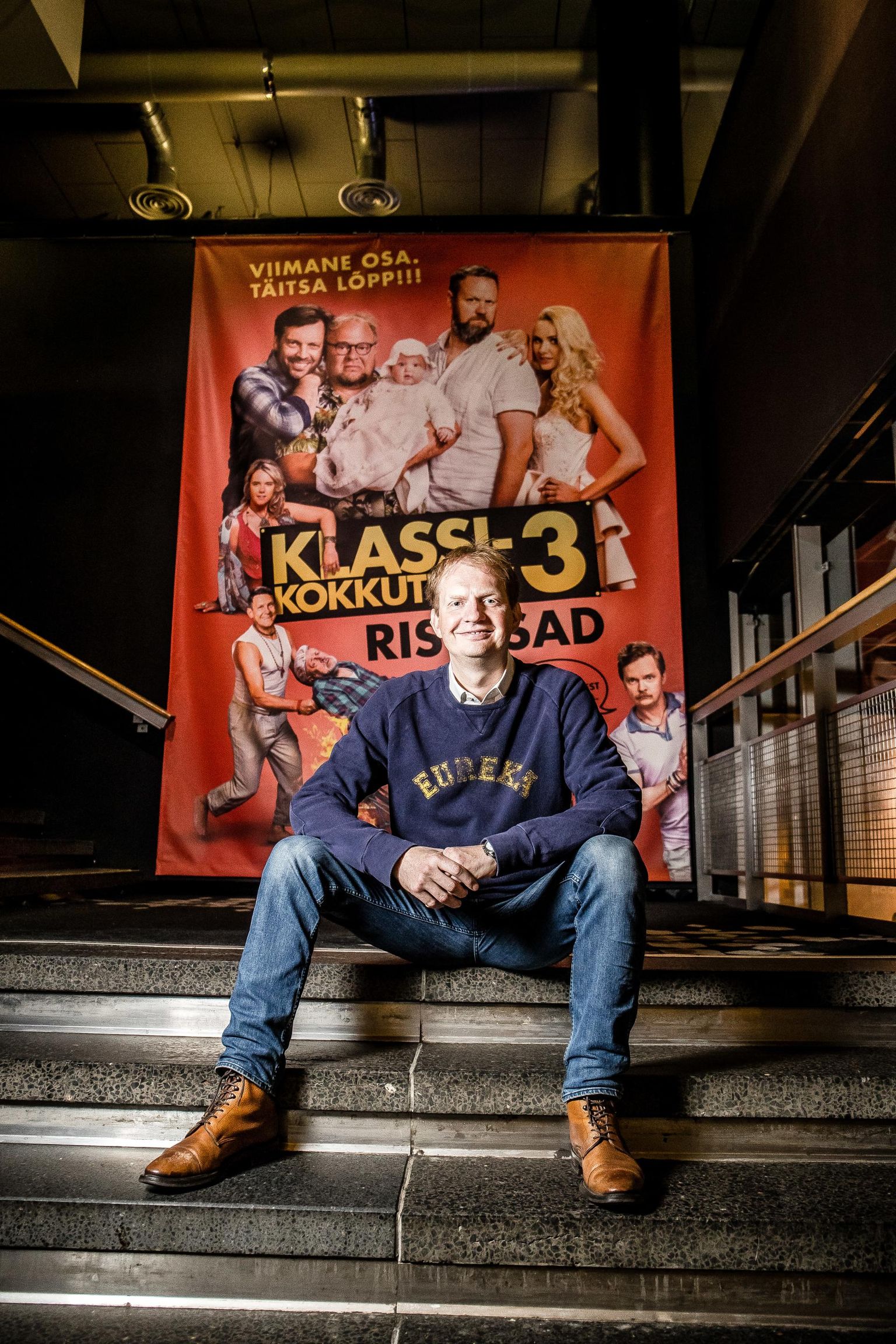 Filmiprodutsent Kristian Taska püüab «Klassikokkutuleku» menu pealt hääli.