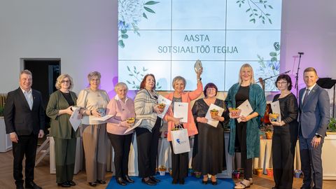 Sotsiaal- ja tervisevaldkonna tegijad võtsid vastu tunnustuse