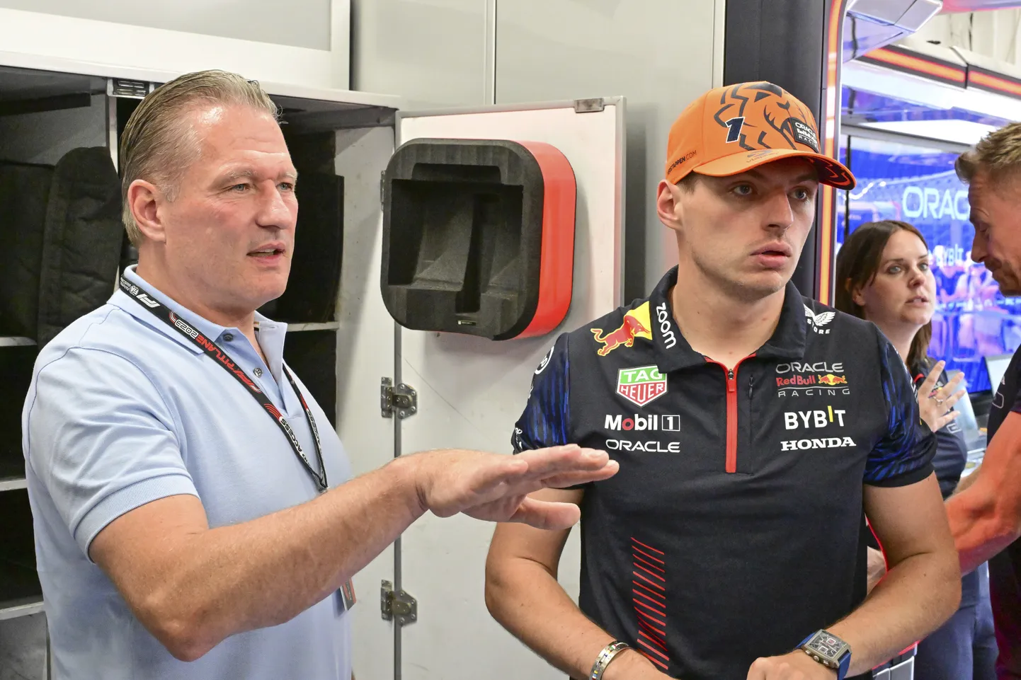 Jos Verstappen (vasakul) ja Max Verstappen.