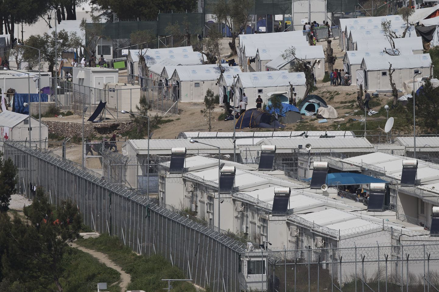 Põgenikelaager Kreekas Lesbosel Morias
