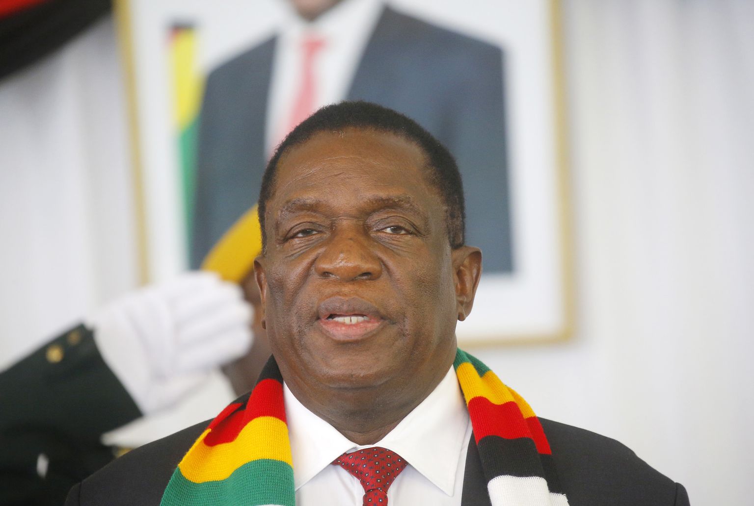 Zimbabwe president Emmerson Mnangagwa.