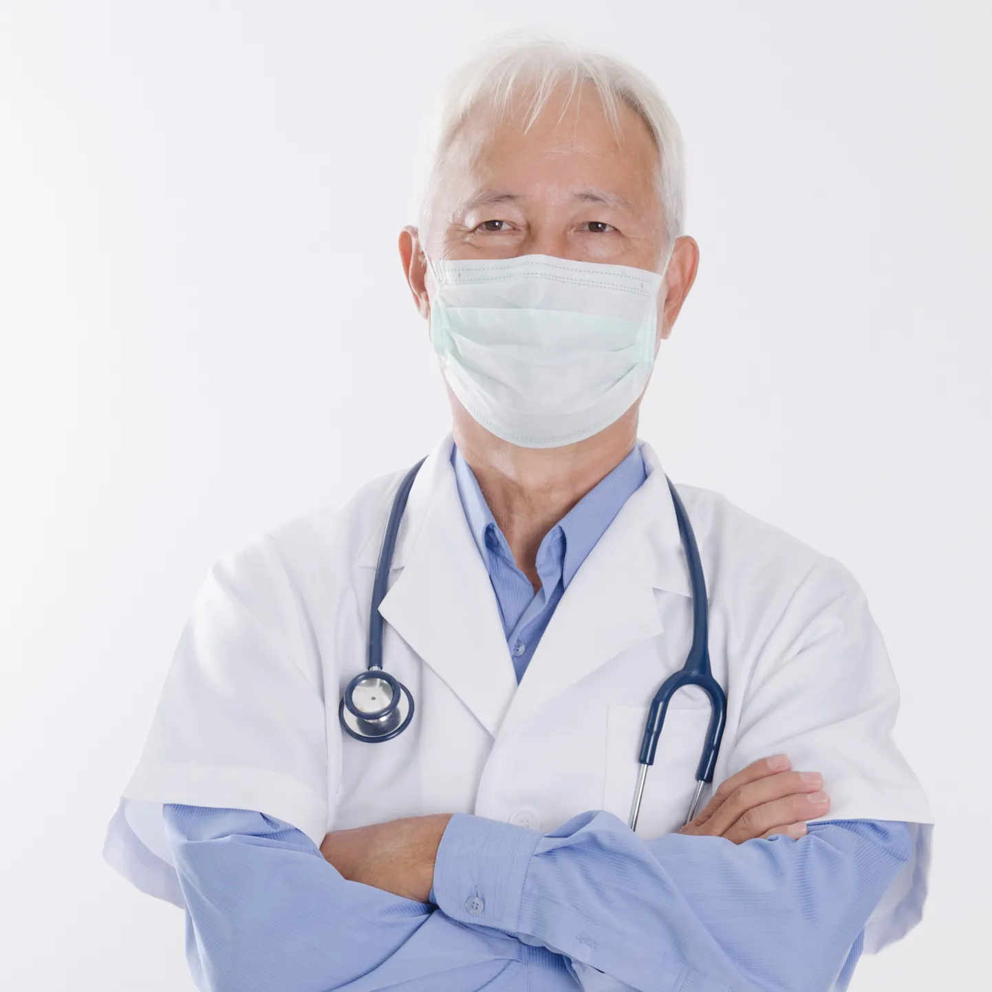 Old Asian medical doctor